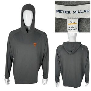 Peter Millar Tennessee Volunteers Mens XL Pine Performance Hoodie Iron Gray EUC